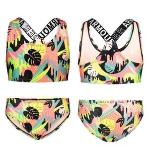 Under Armour Girl's Paradiso Two-Piece Bikini Details - Size 7 - Like NEW